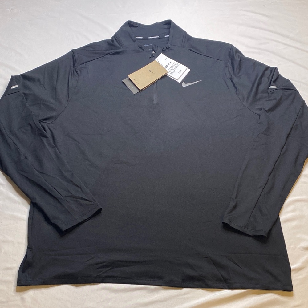 Nike Men's Black Long Sleeve Running Shirt
